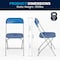 Flash Furniture Folding Chair - Blue Plastic - Event Chair LE-L-3-BLUE-GG - alternate 8